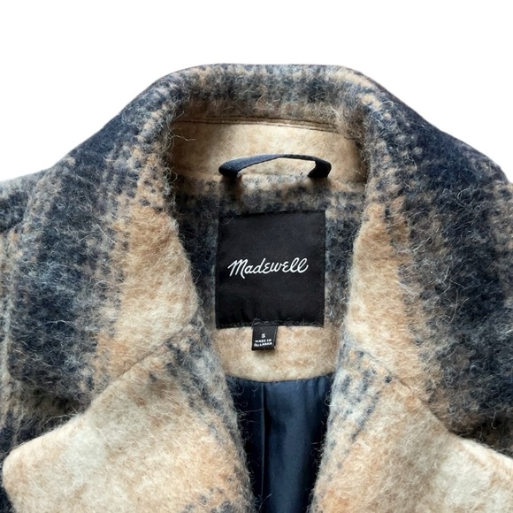 Madewell Courton Cocoon Coat in Plaid,size S - Picture 7 of 15